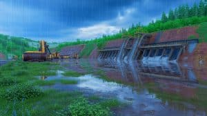 Illustration de la mine de sel de Praid partiellement inondée par des pluies torrentielles en Roumanie. Image réalisée par IA.