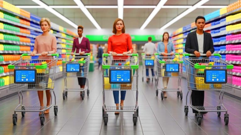 C’est la fin d’une ère : ces chariots connectés ultramodernes transforment vos courses avec une technologie futuriste qui repousse les limites de l’imagination