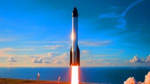 Illustration de la décision de SpaceX d'annuler la manœuvre de capture du Super Heavy pour le neuvième vol du Starship. Image réalisée par IA.