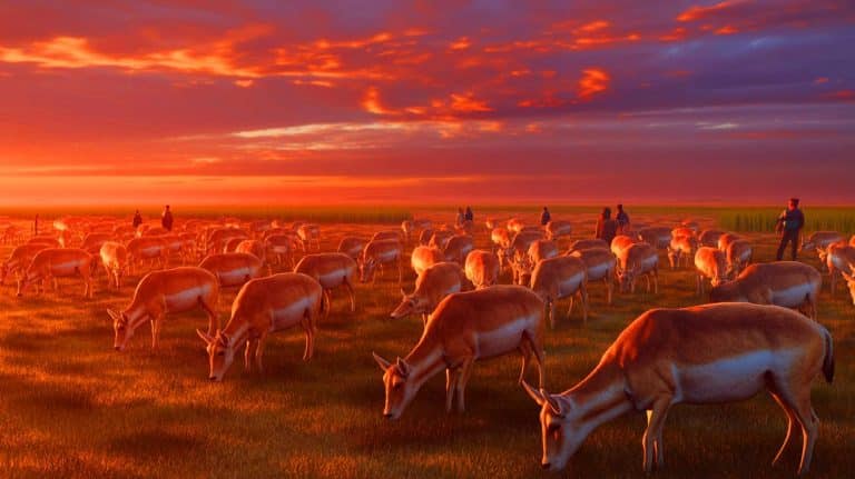 La prolifération inquiétante des antilopes saïgas au Kazakhstan : vers un massacre écologique pour sauver l&rsquo;équilibre fragile des steppes