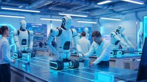 Illustration de l'impact de Glocal Robotics sur le secteur robotique français. Image réalisée par IA.