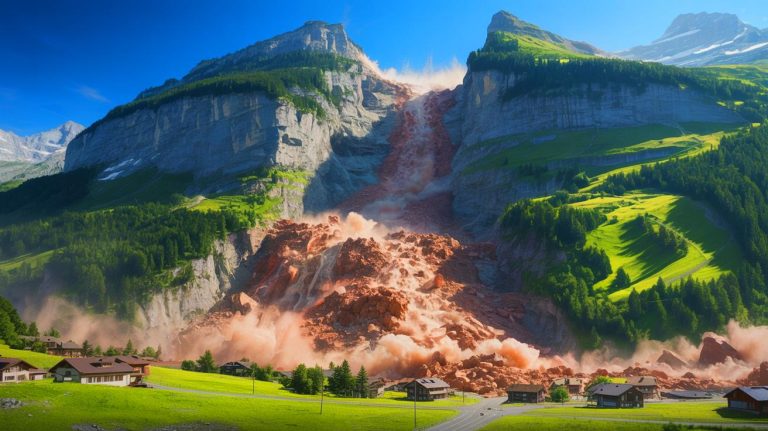 Une déclaration choquante : l&rsquo;éboulement colossal en Suisse écarte le scénario du pire, la population respire enfin après des jours de panique intense