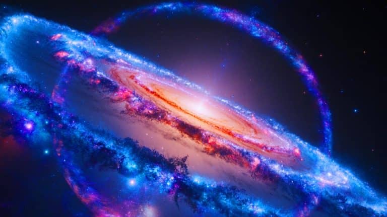 Une découverte cosmique terrifiante : une anomalie de matière noire venue d&rsquo;une galaxie lointaine défie notre compréhension de l&rsquo;univers
