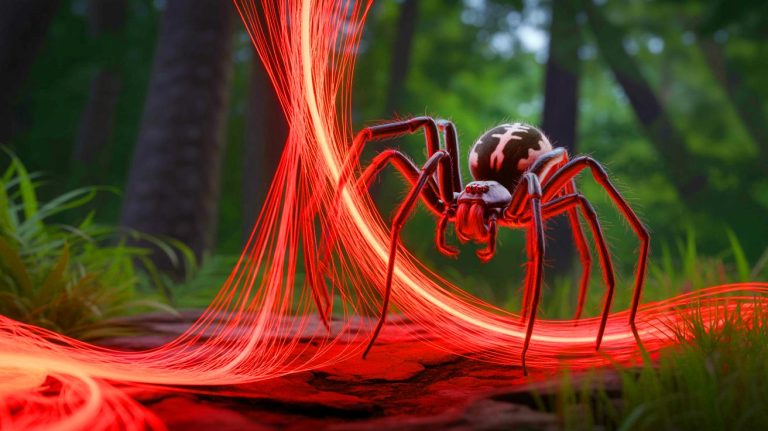 Une découverte saisissante : des scientifiques maîtrisent CRISPR pour créer une araignée tisseuse de soie rouge fluorescente fascinante
