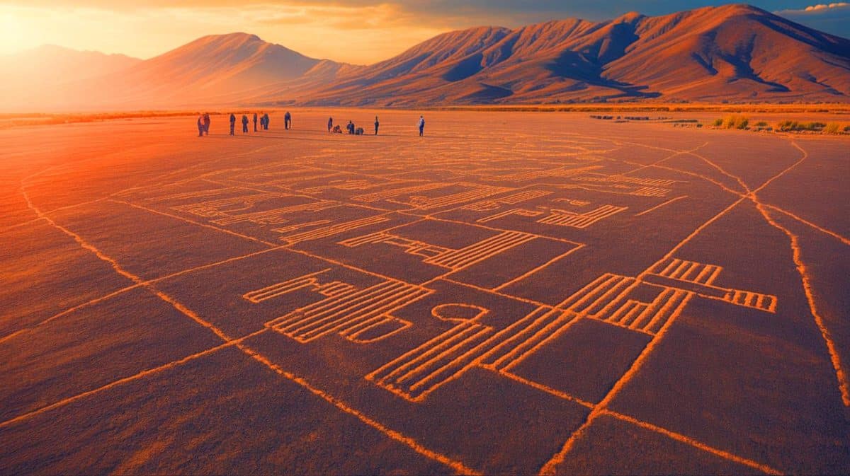 Illustration de la réduction de la réserve de Nasca et ses implications archéologiques. Image réalisée par IA.