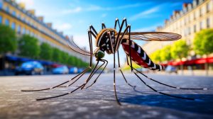 Illustration de l'émergence précoce des cas autochtones de chikungunya en France métropolitaine. Image réalisée par IA.