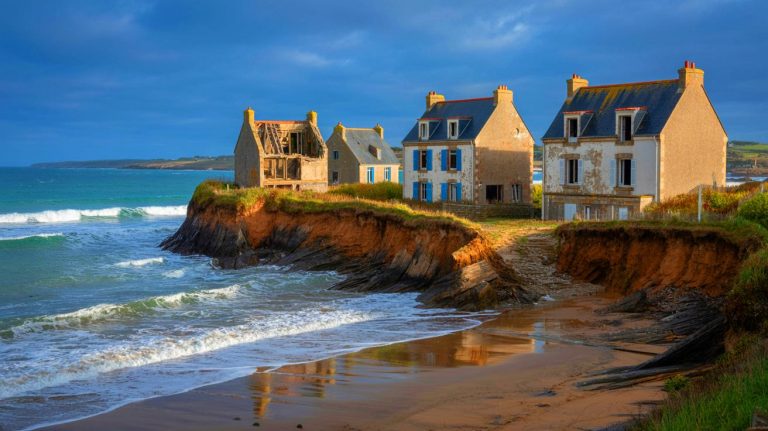 Catastrophe annoncée : dans le Finistère, ces maisons en péril face à la montée inexorable des eaux subissent leurs premières démolitions dramatiques