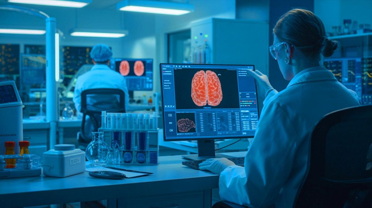 Illustration de l'effet protecteur des sémaglutides contre la maladie d'Alzheimer. Image réalisée par IA.