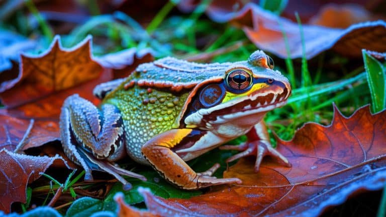 Cette incroyable grenouille de l&rsquo;Alaska défie la mort en survivant à des mois de congélation extrême grâce à une technique fascinante de cryogénisation naturelle
