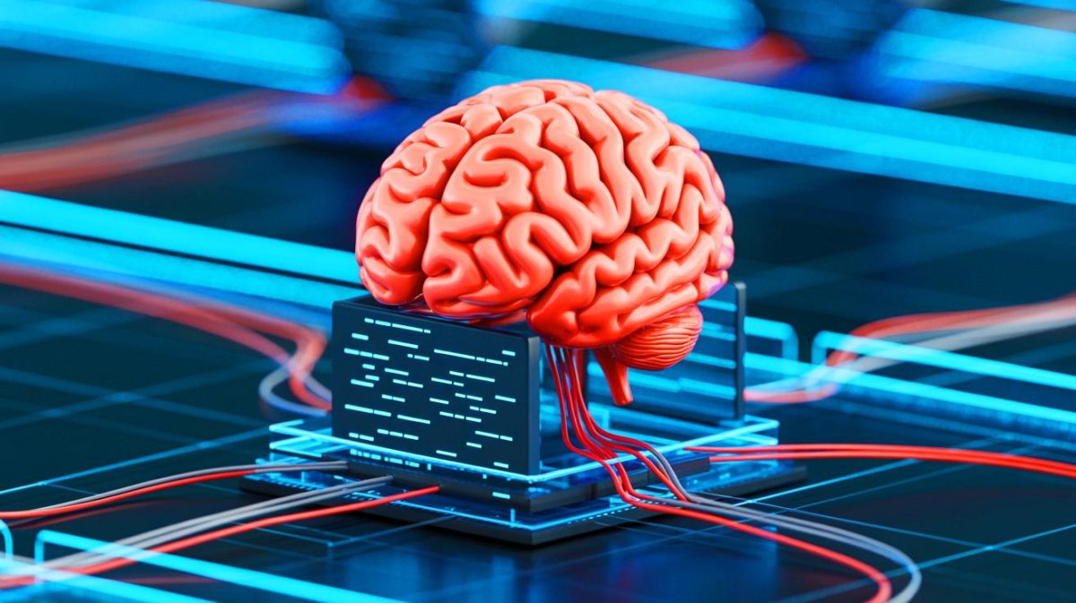 Illustration de l'impact de l'utilisation de ChatGPT sur la pensée critique humaine. Image réalisée par IA.