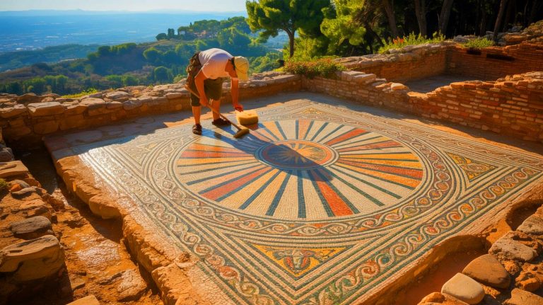 Découverte extraordinaire : cette mosaïque antique de 2000 ans émerge sur les hauteurs d&rsquo;Alès et bouleverse l&rsquo;histoire de la région