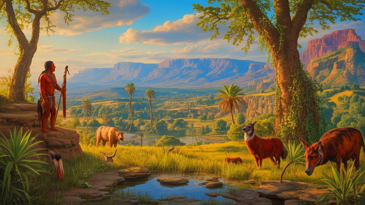 Illustration de la lèpre en Amérique avant l'arrivée des Européens. Image réalisée par IA.