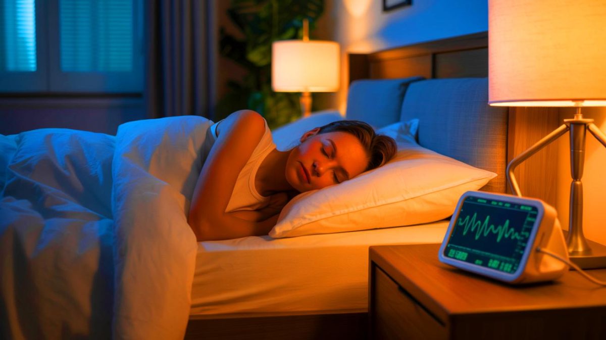 Illustration de la perception du sommeil chez les insomniaques. Image réalisée par IA.