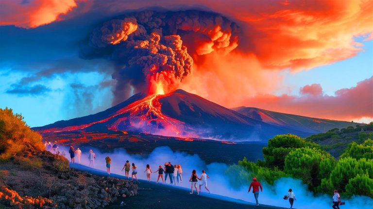 Des touristes terrifiés sous un ciel apocalyptique : l’Etna déchaîne un nuage de cendres géant, découvrez les images choc de cette éruption surprise en vidéo