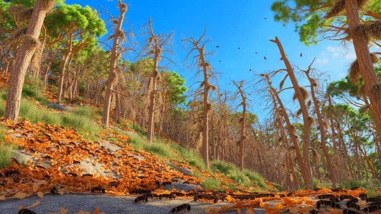 En Corse, l&rsquo;enfer des chenilles : ces bombyx disparates dévorent 20 000 hectares de forêts, laissant un paysage apocalyptique et des habitants en détresse