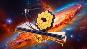 Illustration de l'expansion de l'Univers et de la tension de Hubble. Image réalisée par IA.