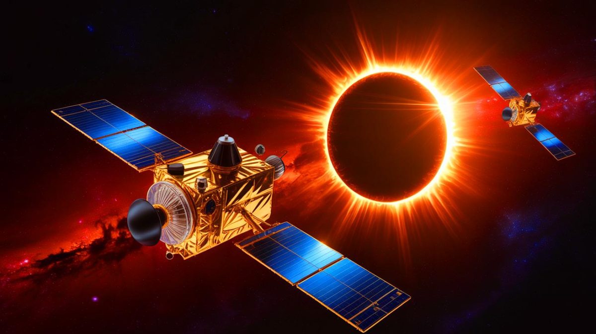 Le choc de la science : cette mission spatiale permet de créer des éclipses solaires à la demande grâce à une technologie incroyable dévoilée par l’ESA Illustration de l'éclipse solaire artificielle réalisée par la mission Proba-3 de l'ESA. Image réalisée par IA.