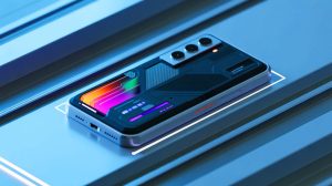 Illustration de l'amélioration des performances des smartphones Google Pixel grâce à des puces Tensor produites par TSMC. Image réalisée par IA.