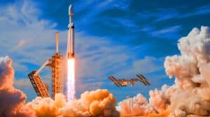 Illustration de la mission Ax-4 de SpaceX retardée en raison d'un problème de pression dans l'ISS. Image réalisée par IA.