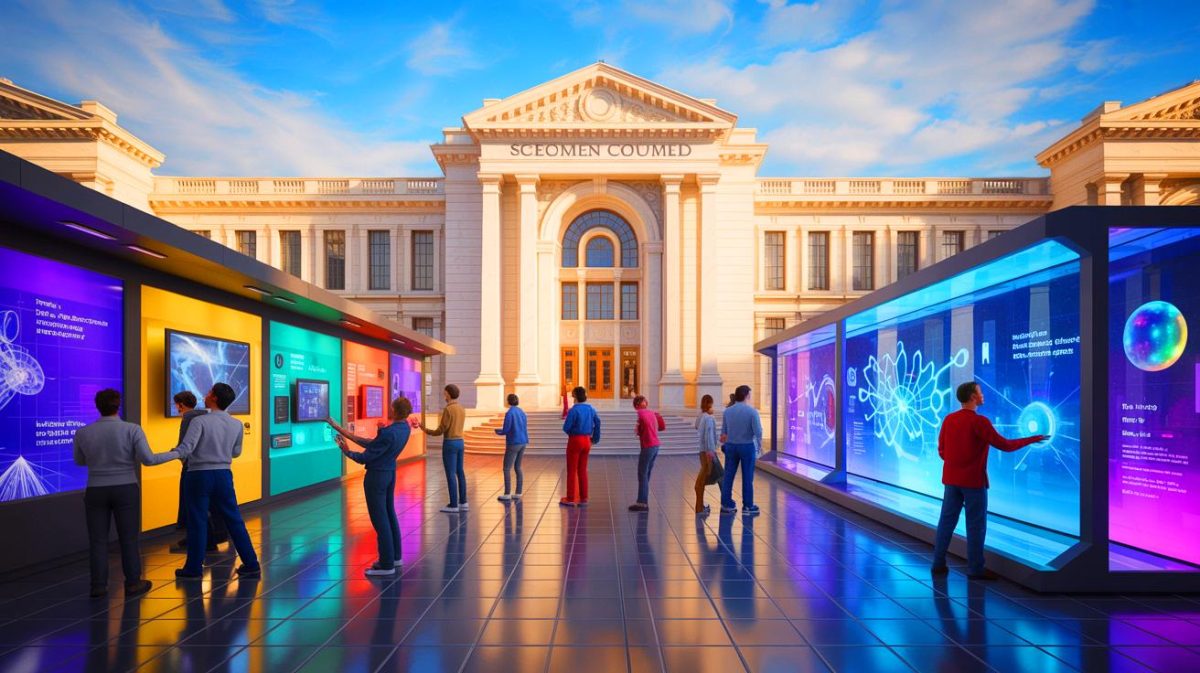 Illustration de l'incertitude entourant l'avenir du Palais de la découverte. Image réalisée par IA.