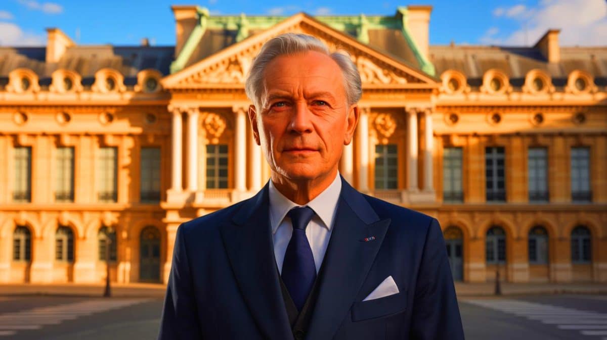 Illustration de l'élection d'Alain Aspect à l'Académie française, prix Nobel de physique. Image réalisée par IA.
