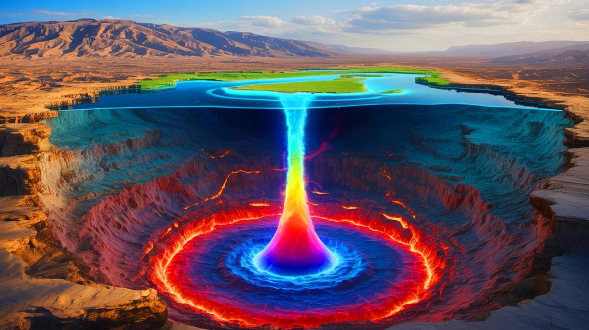 Un mystérieux panache « fantôme » à 410 km de profondeur : ce phénomène incroyable soulève le sol d’Oman et intrigue les scientifiques du monde entier Illustration de la découverte d'un panache « fantôme » sous Oman. Image réalisée par IA.