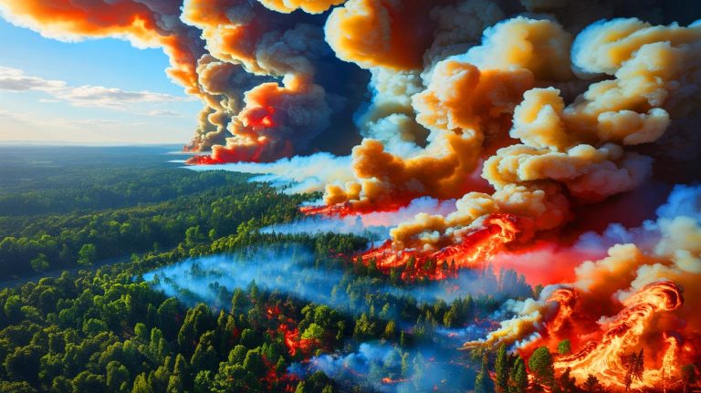 Un nuage de cendres menace l&rsquo;Europe : la progression infernale des feux de forêt canadiens bouleverse l&rsquo;Amérique et l&rsquo;Europe entière