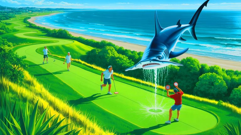 Un requin-marteau tombe du ciel : cette partie de disc golf vire à l&rsquo;incroyable quand la nature défie l&rsquo;imagination des joueurs stupéfaits