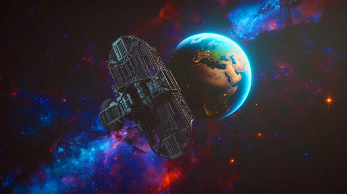 Un satellite noir et mystérieux en orbite : ces révélations troublantes sur le Black Knight qui affolent la communauté scientifique et éveillent la curiosité du monde entier Illustration de l'objet mystérieux en orbite connu sous le nom de Black Knight. Image réalisée par IA.