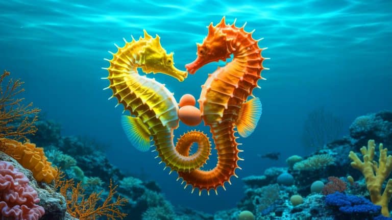 Un spectacle envoûtant : ces deux mystérieux hippocampes qui semblent s’embrasser cachent en réalité un secret fascinant de la nature sous-marine