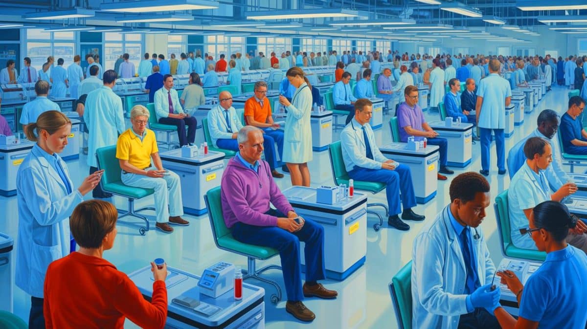 Illustration de l'enquête Albane suivant l'état de santé de la population française. Image réalisée par IA.