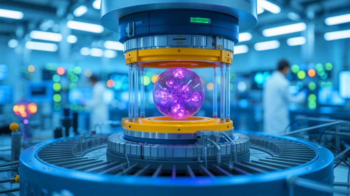 Illustration de l'anomalie du moment magnétique du muon et sa résolution dans le modèle standard. Image réalisée par IA.