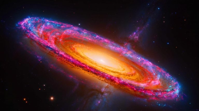 Une explosion de couleurs dans l&rsquo;univers : cette galaxie dévoile des secrets inédits grâce à une imagerie spectaculaire et fascinante