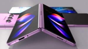 Illustration de la présentation des nouveaux smartphones pliables Galaxy de Samsung lors de l'événement Galaxy Unpacked. Image réalisée par IA.