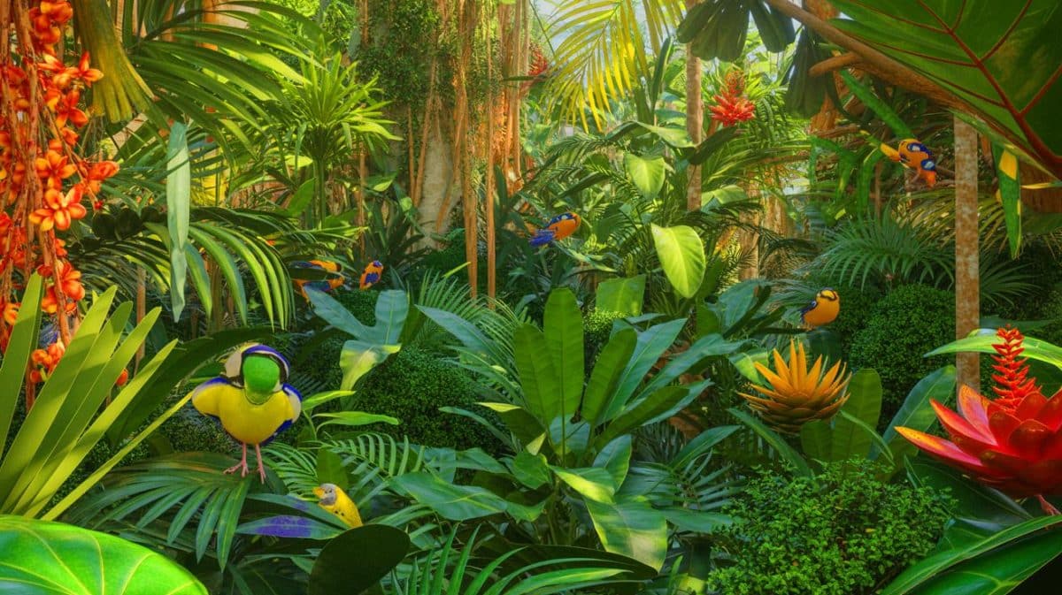 Illustration de la répartition mondiale de la biodiversité et des points chauds de diversité. Image réalisée par IA.
