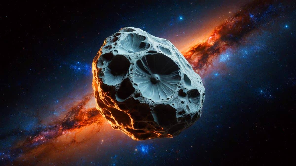 Une révélation qui défie la science : cette potentielle cinquième force de la nature pourrait bouleverser notre compréhension de l’univers Illustration de l'astéroïde Bennu étudié pour détecter une potentielle cinquième force fondamentale. Image réalisée par IA.