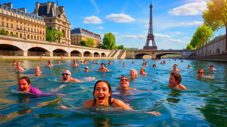 « 30 ans d&rsquo;attente brisée » : baignades inédites dans la Seine sous surveillance rapprochée à Paris, un événement historique qui fascine la capitale française