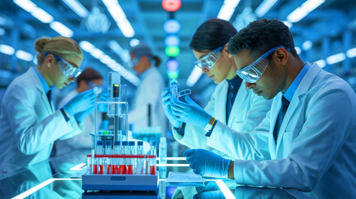 Illustration de l'avancée du téplizumab dans le traitement du diabète de type 1, générée par intelligence artificielle.