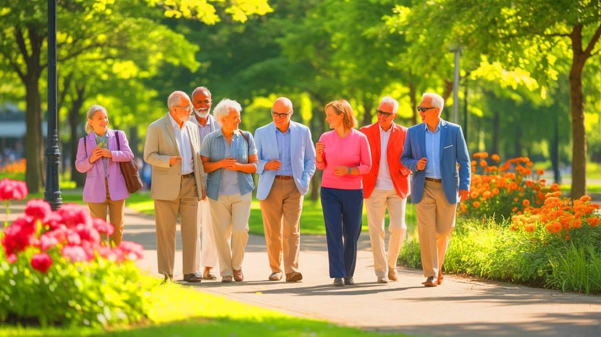 Illustration de l'espérance de vie sans incapacité chez les seniors en France. Image réalisée par IA.