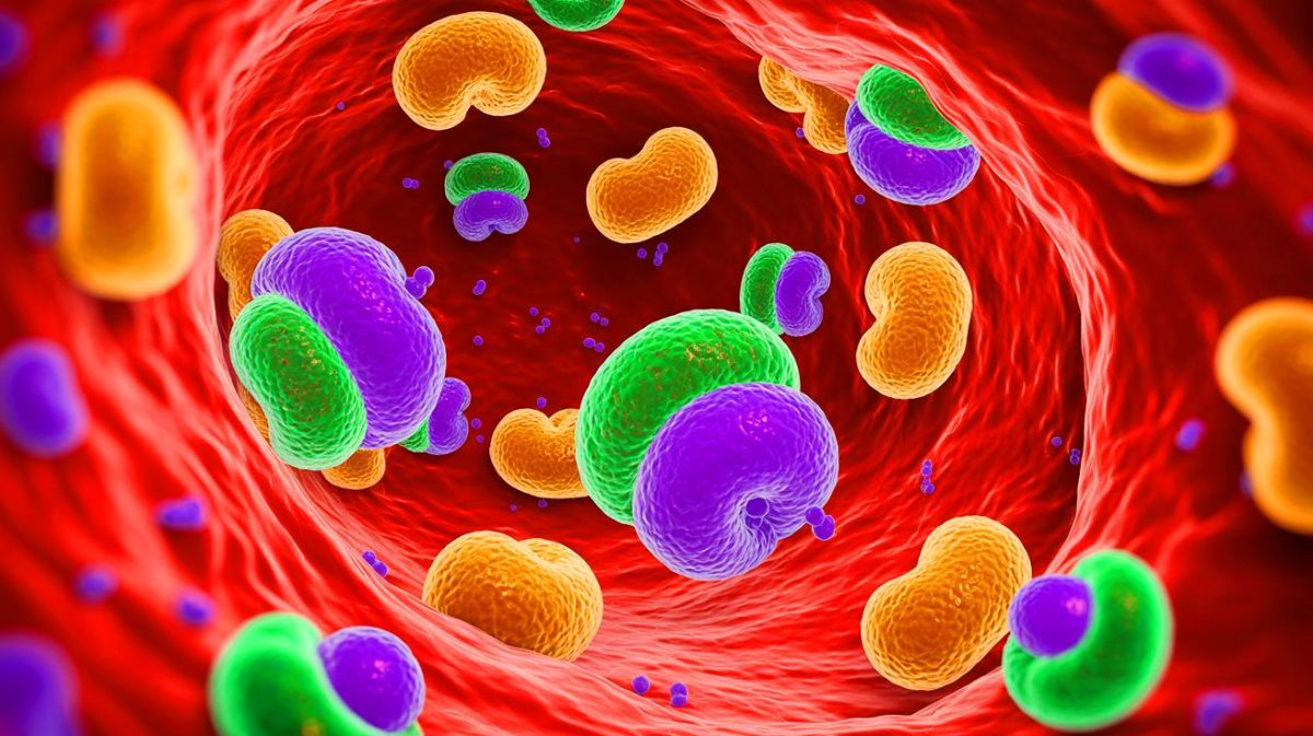 Illustration de la découverte des hémifusomes, une nouvelle structure cellulaire essentielle. Image réalisée par IA.