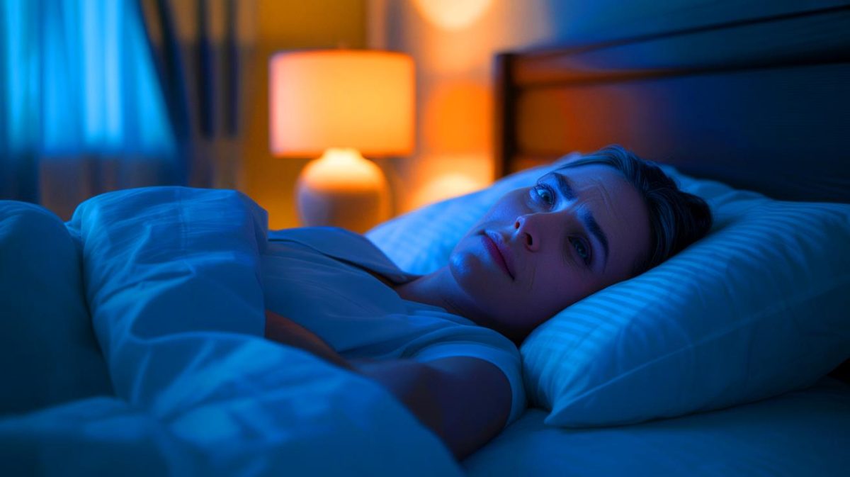 Illustration de l'impact de la lumière artificielle nocturne sur la santé cardiaque, générée par intelligence artificielle.