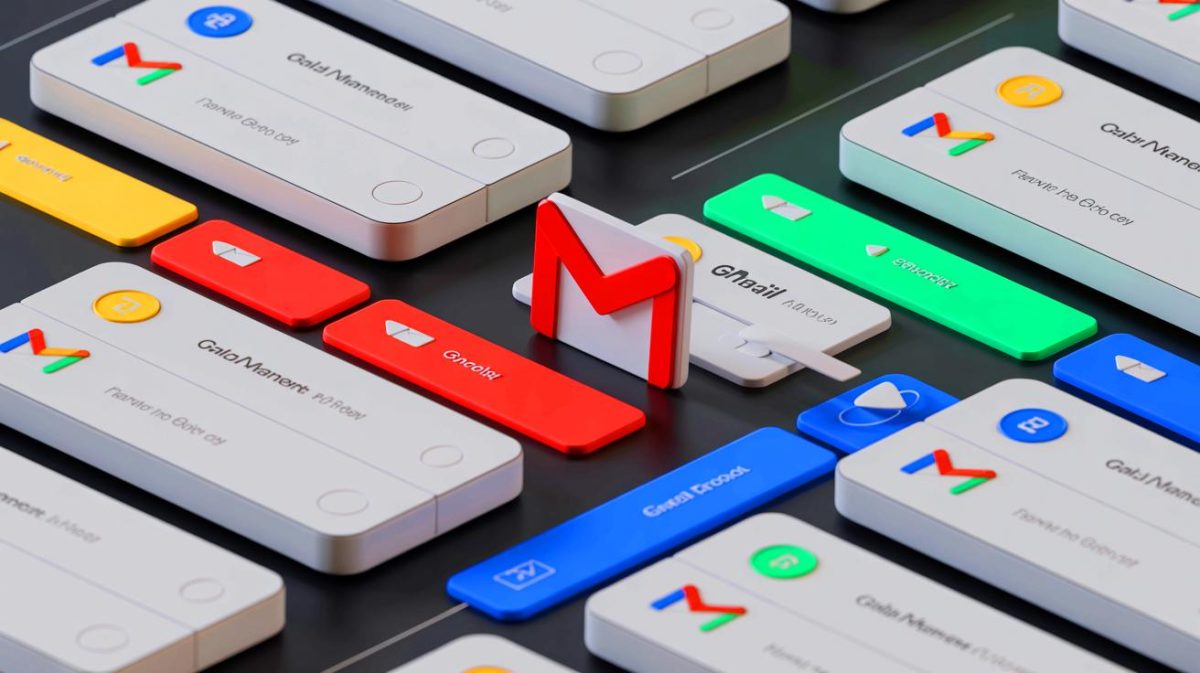 Illustration de la méthode pour libérer de l'espace sur Gmail sans supprimer d'e-mails, générée par intelligence artificielle.