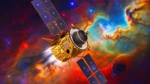 Illustration de la quête de la NASA pour percer les mystères de l'origine de la vie dans l'univers, générée par intelligence artificielle.