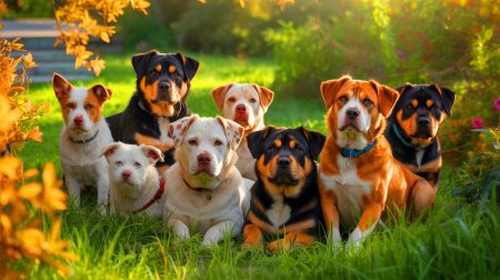 Illustration de l'abandon de chiens de race, générée par intelligence artificielle.