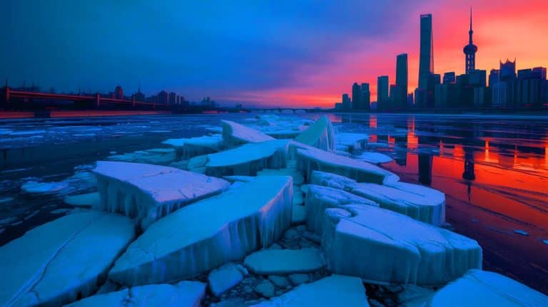 La Chine en état d’alerte général : ces bouchons de glace menaçants sur le fleuve Jaune terrifient les villes côtières face à un risque imminent de catastrophe naturelle