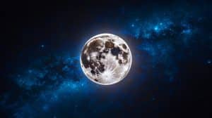 Illustration de la pleine Lune de 2025 générée par intelligence artificielle.