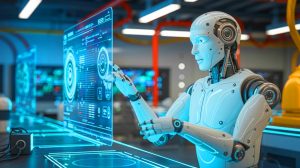 Illustration de l'intégration d'un corps physique pour améliorer la compréhension et l'interaction des intelligences artificielles.