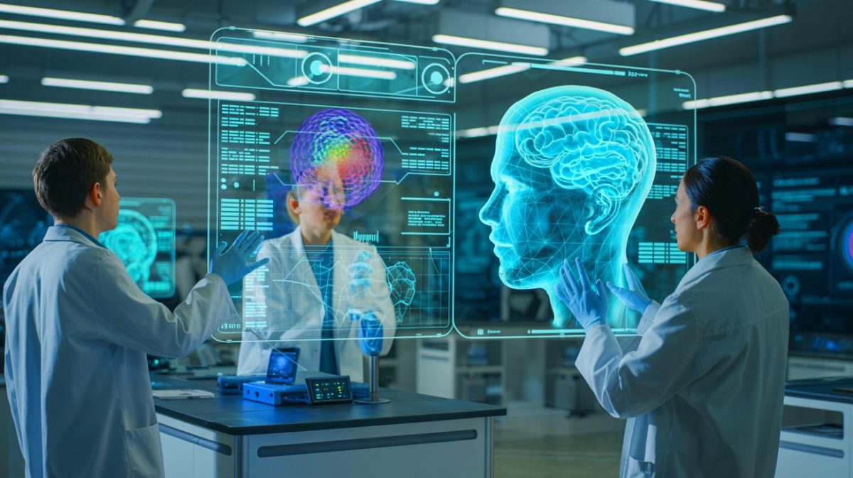 Illustration de Centaur, une intelligence artificielle capable de prédire les décisions humaines, générée par intelligence artificielle.