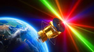 Illustration de la réactivation inattendue du satellite Relay 2 de la NASA après six décennies. Image réalisée par IA.