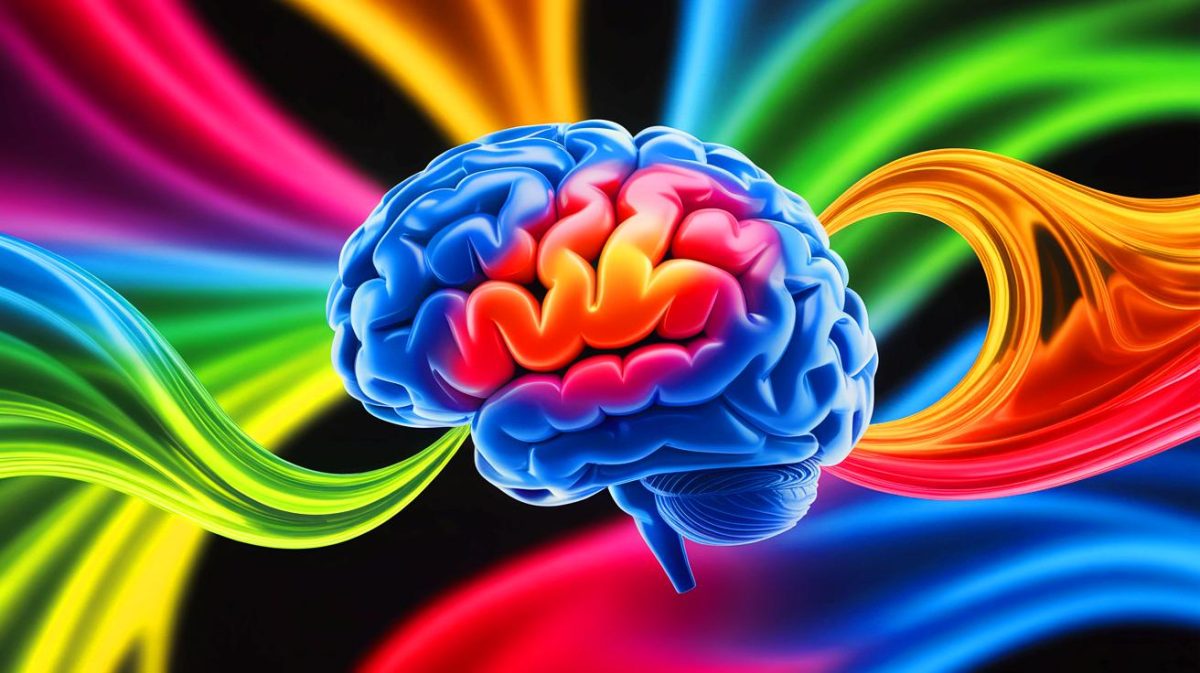 Illustration de la connexion entre l'odorat et la mémoire, créée par intelligence artificielle.